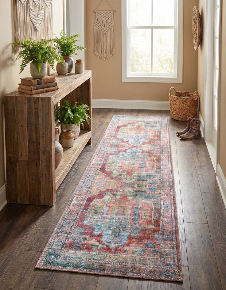 Detail image of 2' x 8' Washable Maahru Runner Rug