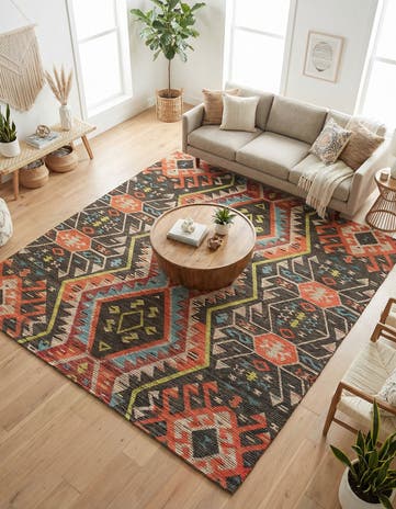 7' 10 x 7' 10 Chenille Jute Square Rug