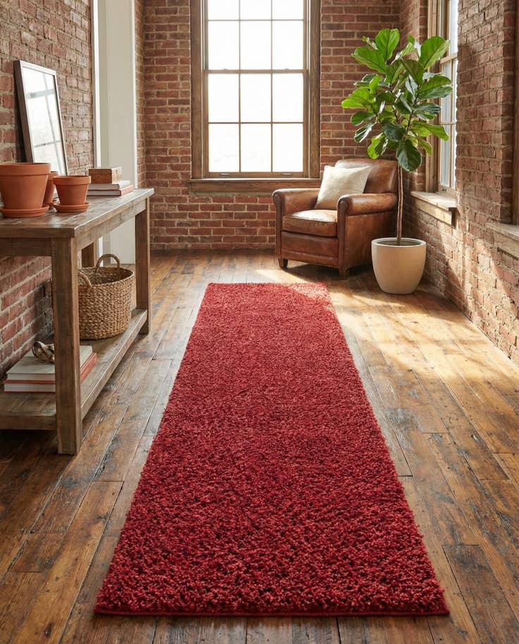 Detail image of 2' 7 x 10' Zermatt Shag Runner Rug