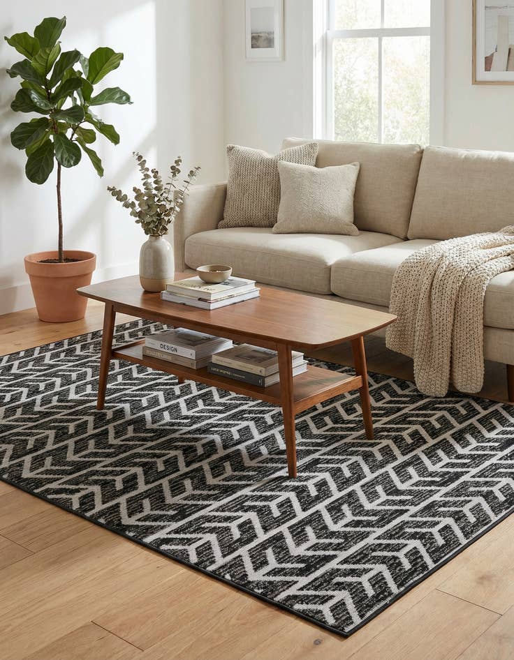 Detail image of 5' x 8'  Washable Sabrina Soto Aston Indoor / Outdoor Rug