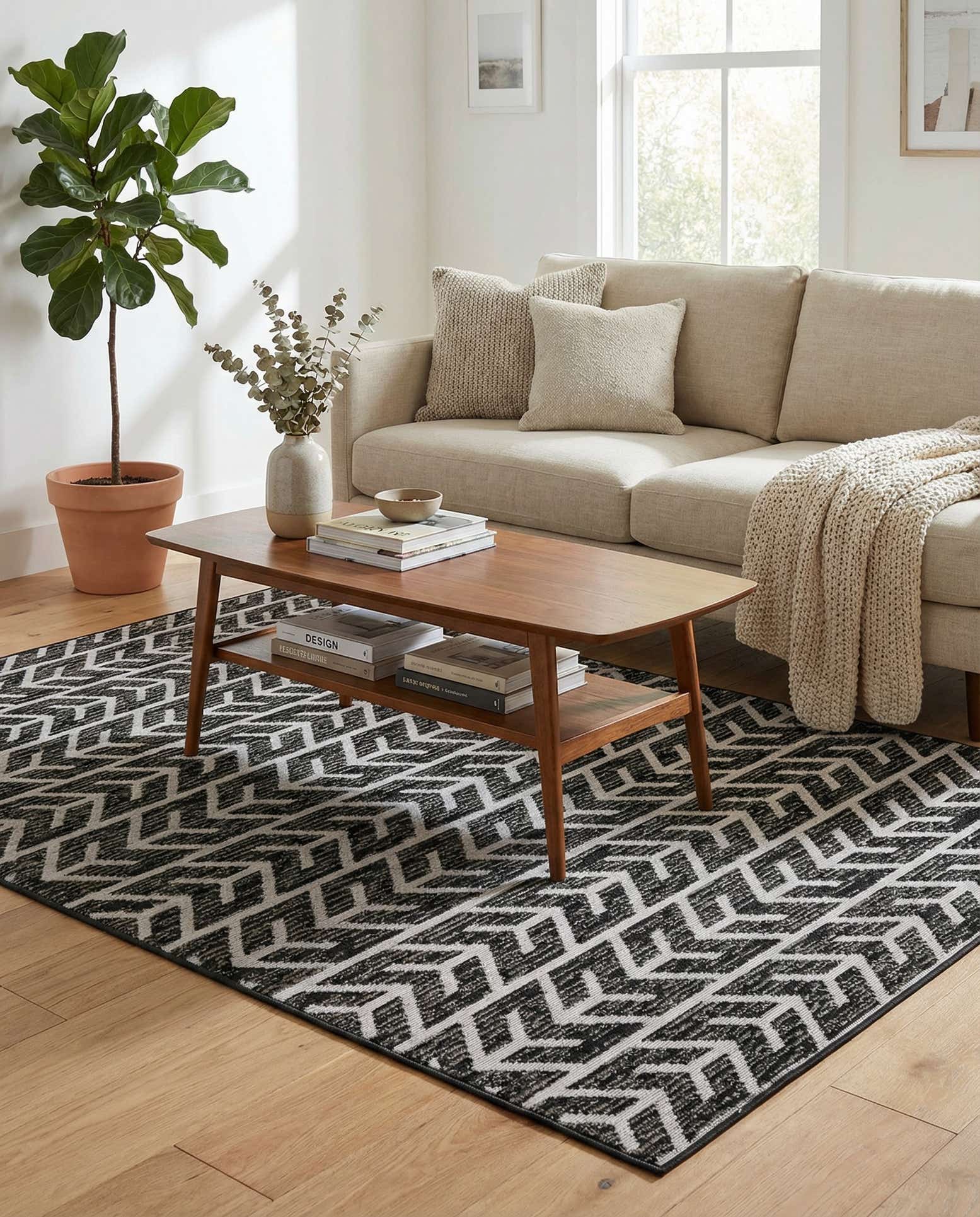 5' x 8' Easy-Clean Sabrina Soto Aston Indoor / Outdoor Rug