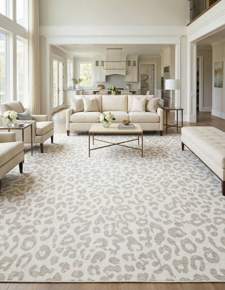 Detail image of 13' x 13'  Washable Safari Indoor / Outdoor Square Rug