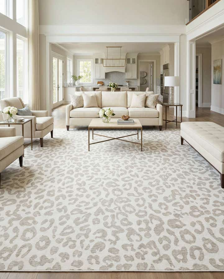 13' x 13' Easy-Clean Safari Indoor / Outdoor Square Rug