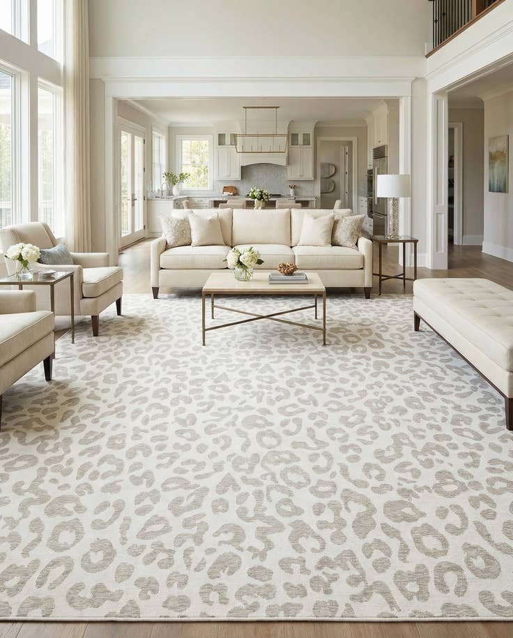 Detail image of 13' x 13' Easy-Clean Safari Indoor / Outdoor Square Rug