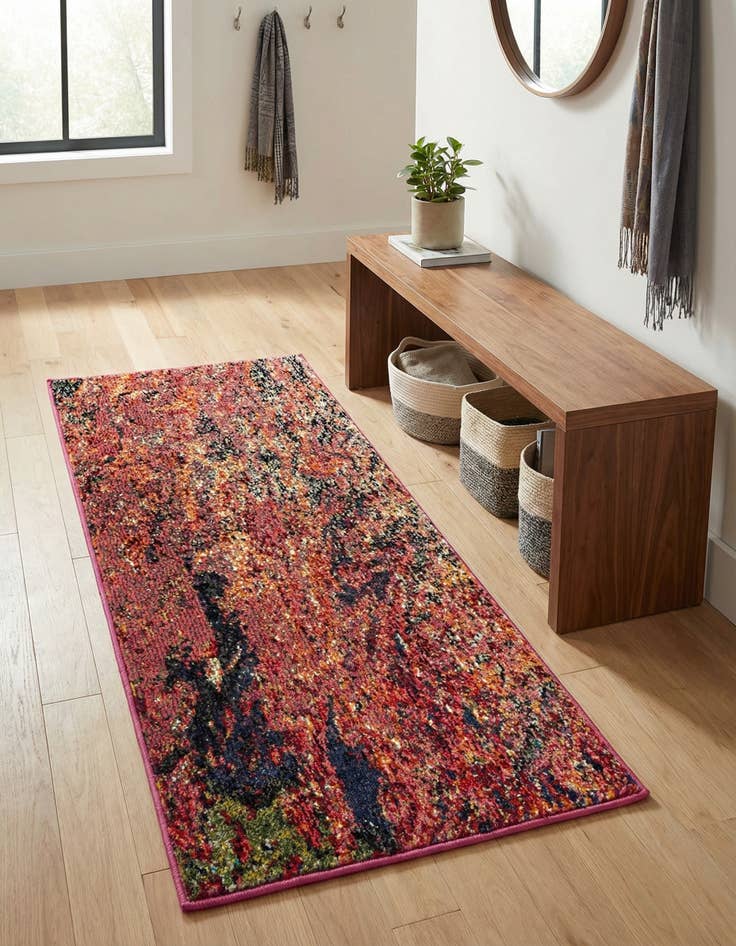 Detail image of 2' x 4'  Washable Haerfest Runner Rug