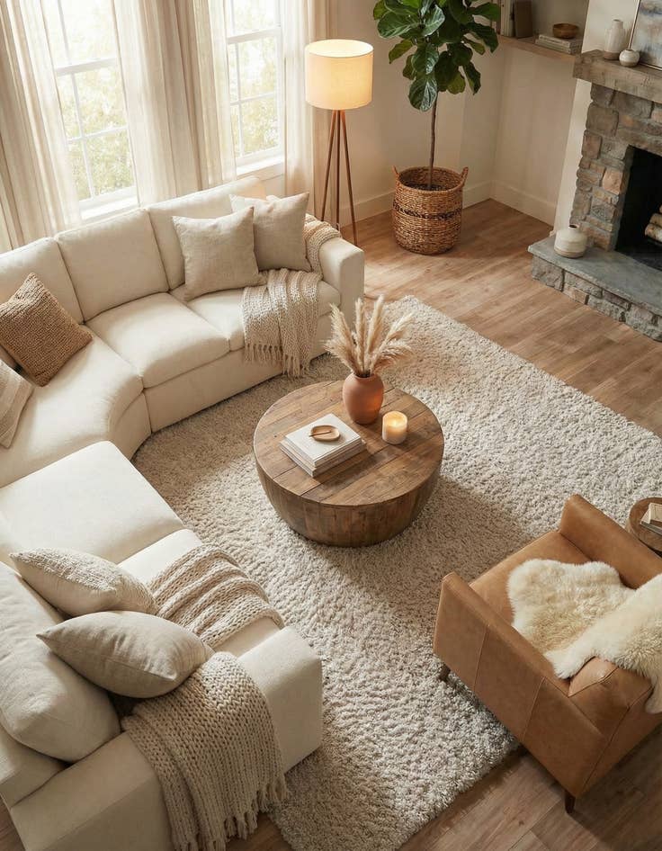 Detail image of 8' x 8' Infinity Shag Square Rug