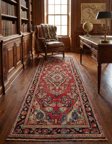 3' 5 x 9' 10 Hand Knotted Liliyan Persian Wool Runner Rug