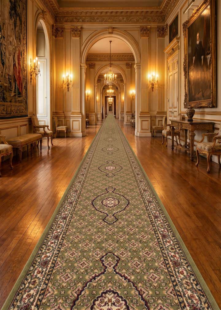 2' 7 x 99' 5 Tabriz Design Runner Rug