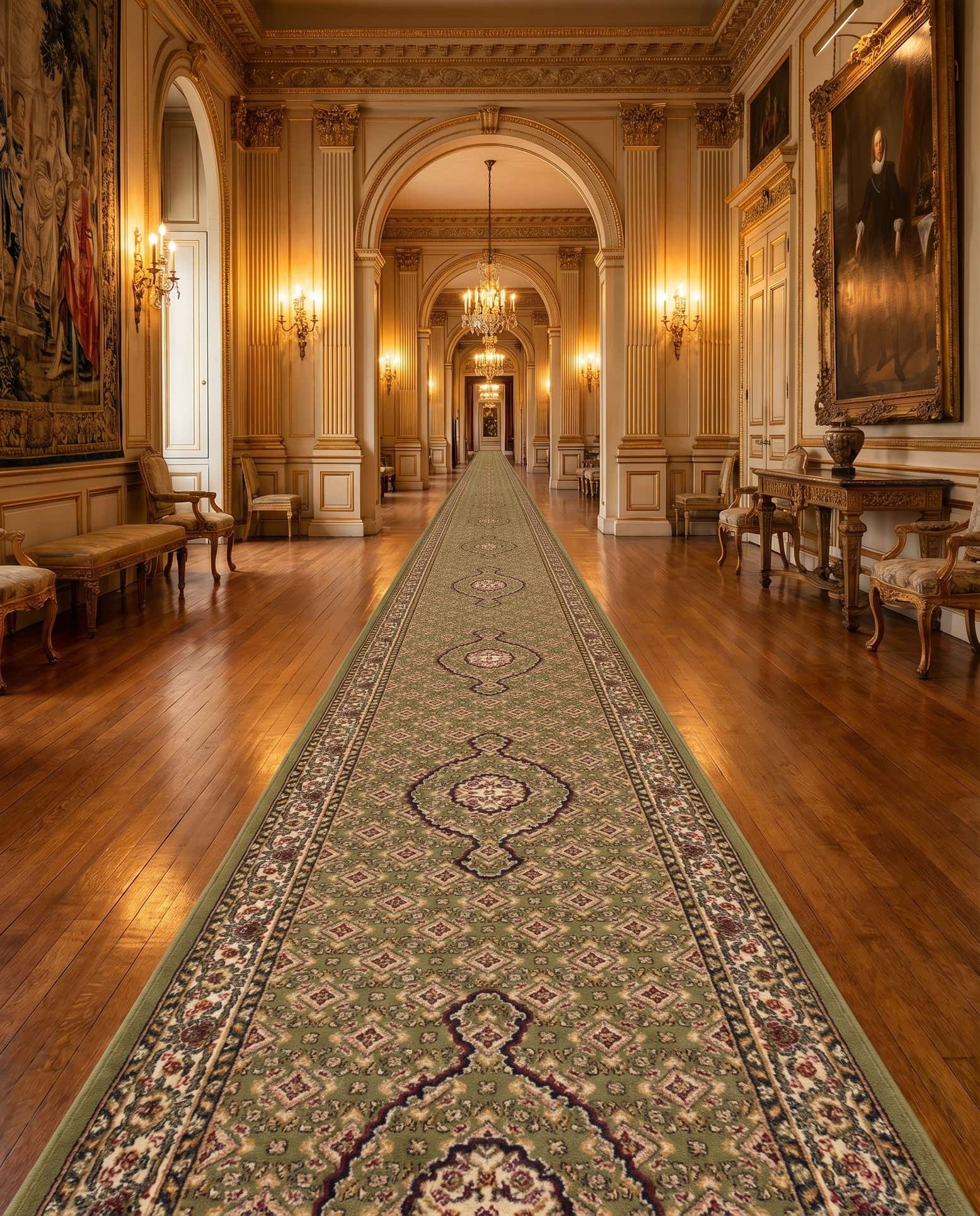 2' 7 x 99' 5 Tabriz Design Runner Rug