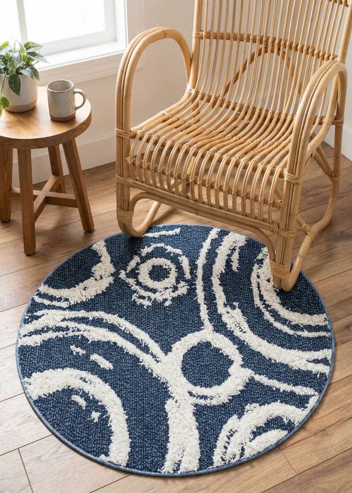 3' 3 x 3' 3 Boho Round Rug