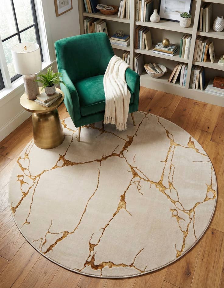 Detail image of 6' x 6' Vogue Geo Round Rug