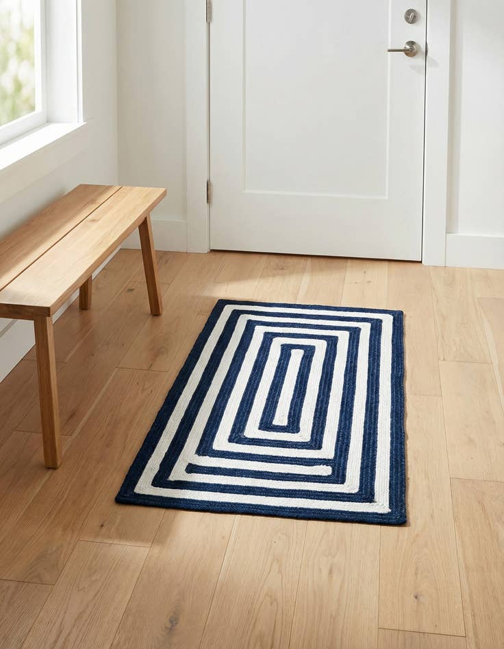 Detail image of 2' 2 x 3' 1  Hand Woven Eco Verse   Washable Indoor / Outdoor Rug