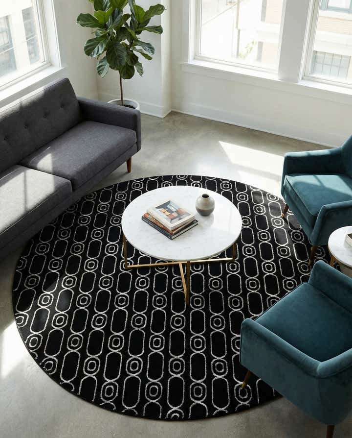 7' 10 x 7' 10 Vogue Geo Round Rug