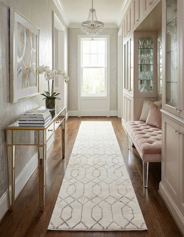 Detail image of 2' x 10' Marilyn Monroe&trade; Glam Trellis Runner Rug