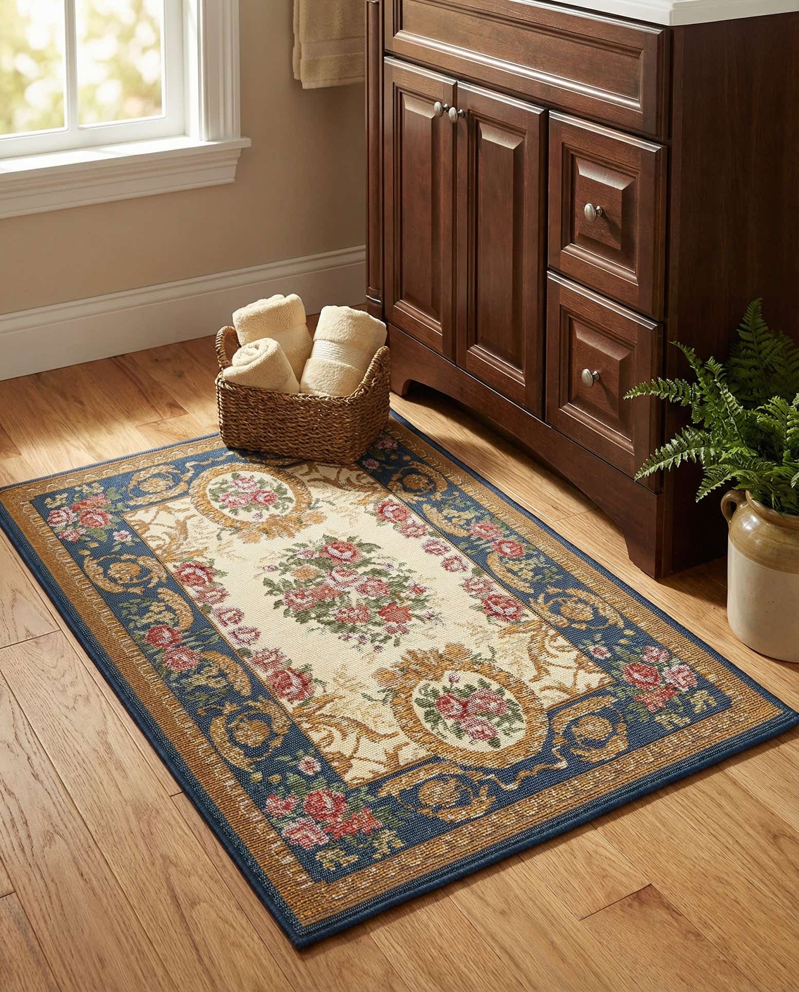 2' x 3' Easy-Clean Traditional Indoor / Outdoor Rug