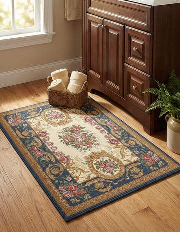 2' x 3' Easy-Clean Traditional Indoor / Outdoor Rug