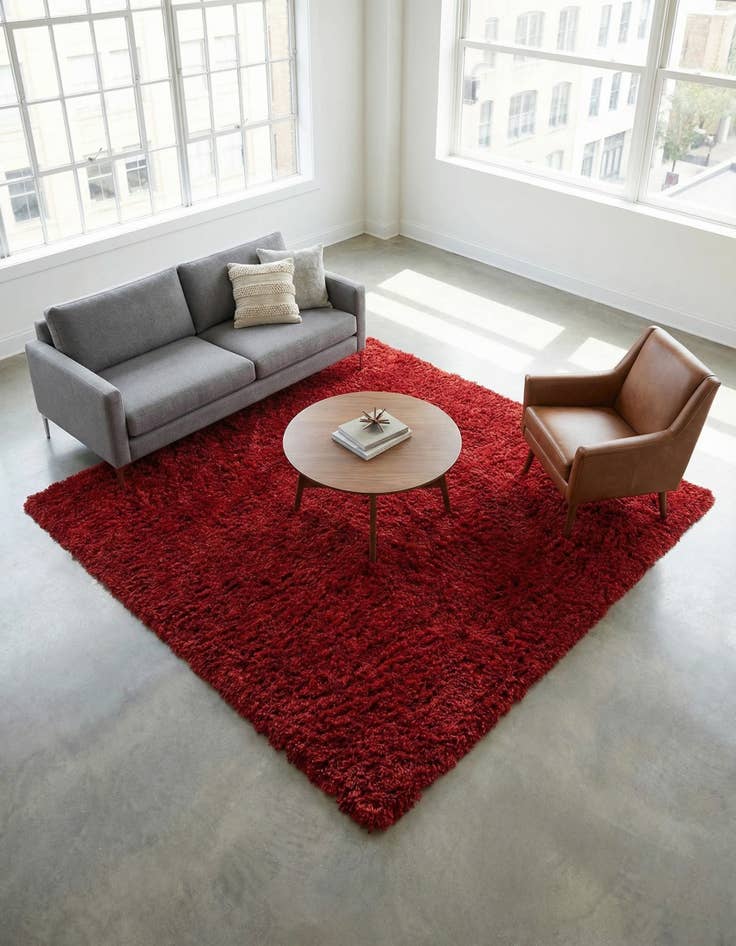 Detail image of 8' x 8' Infinity Shag Square Rug