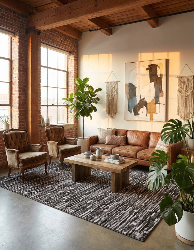 Detail image of 9' x 12' Sepia Rug