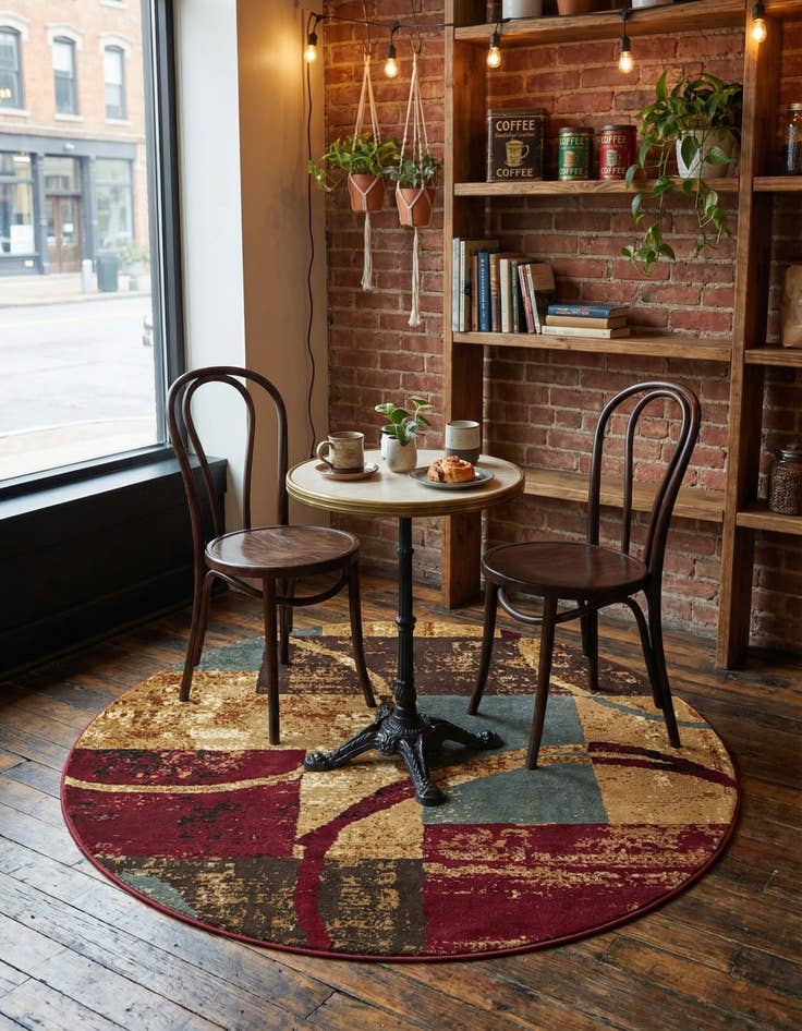 Detail image of 4' x 4' Cafe Round Rug