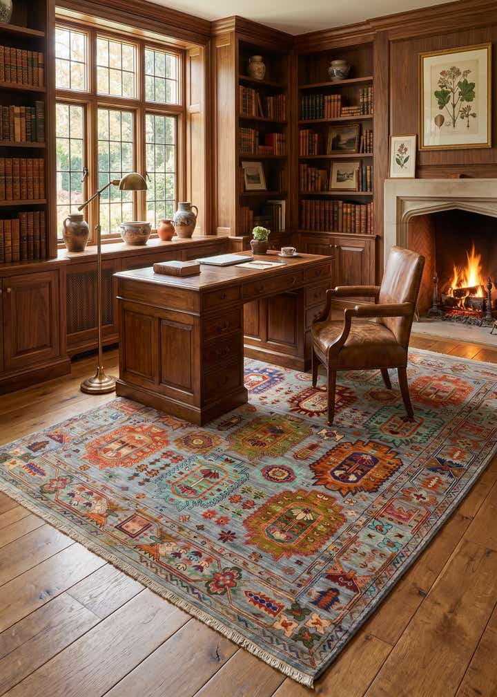 5' x 6' 10 Hand Knotted Ariana Ziegler Rug