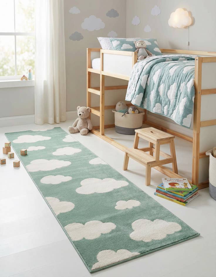 Detail image of 2' x 8' Whimsy Kids Runner Rug