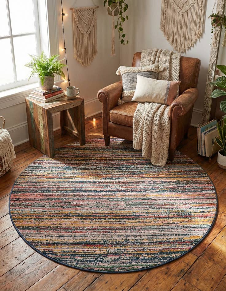 Detail image of 4' x 4' Gemstone Round Rug