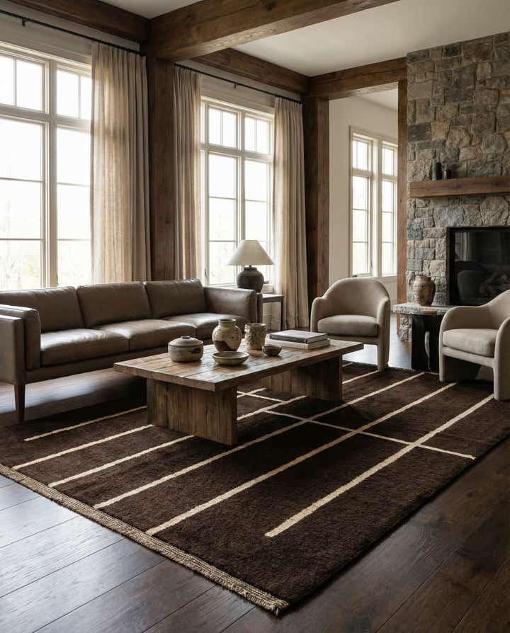 5' 7 x 7' 11 Hand Knotted Moroccan Wool Rug