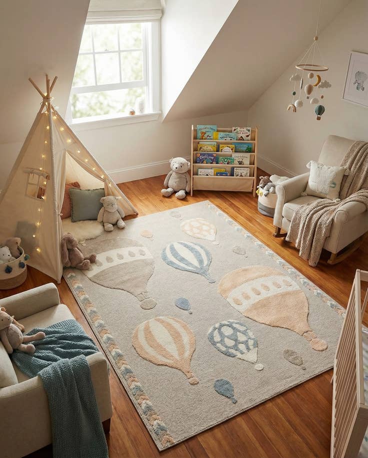 Detail image of 7' 10 x 10' Whimsy Kids Rug