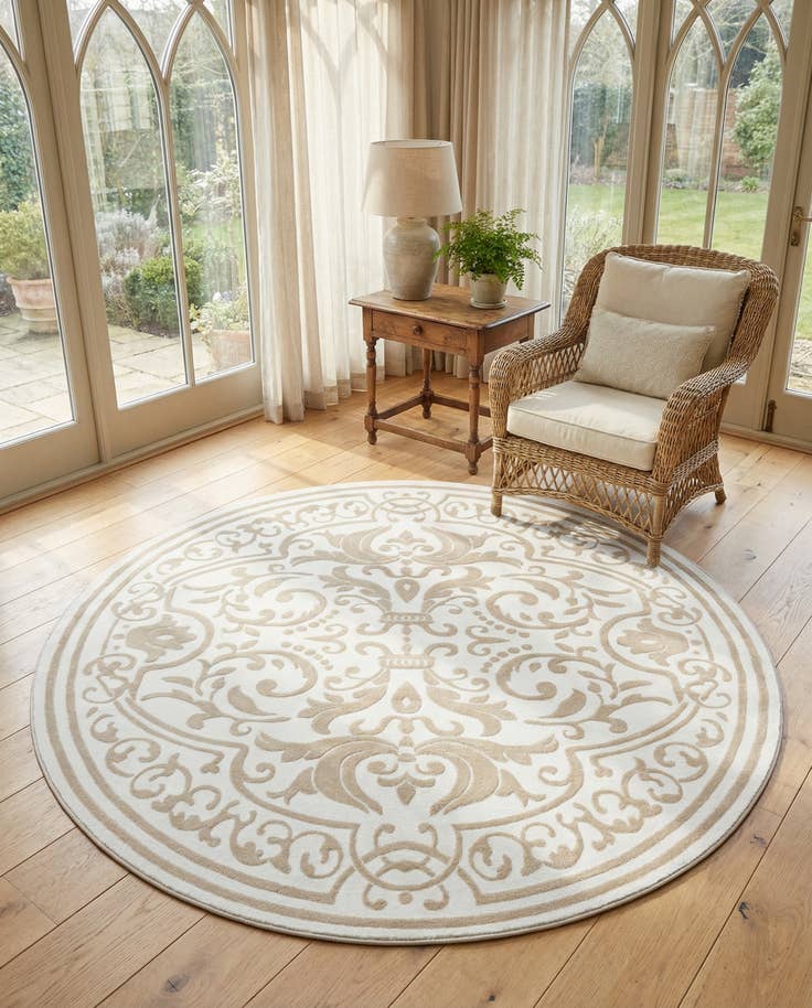 Detail image of 7' 10 x 7' 10 Hermitage Round Rug