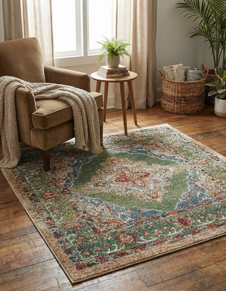 Detail image of 4' x 4' Isabella Square Rug