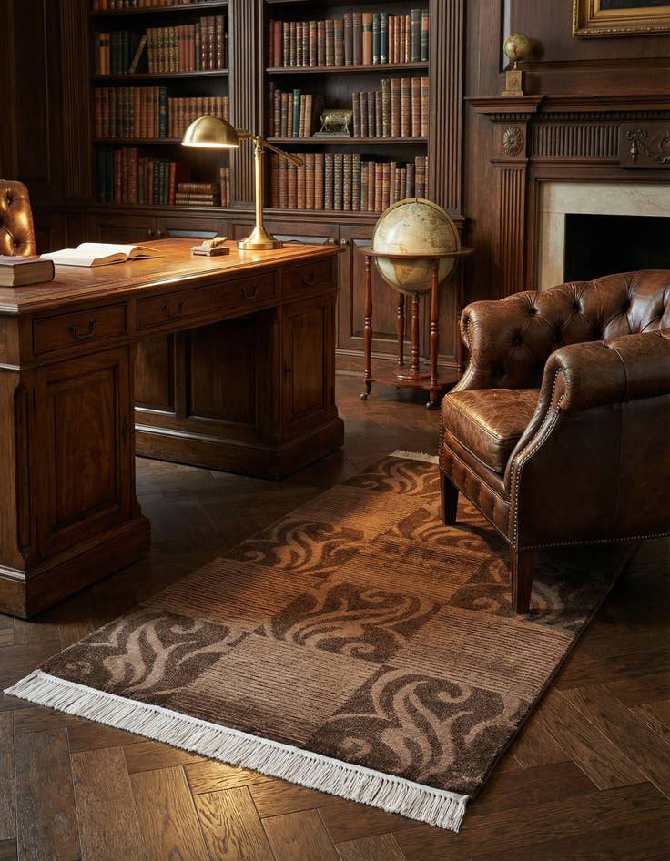 Detail image of 2' 8 x 5' 1 Hand Knotted Darya Wool Rug