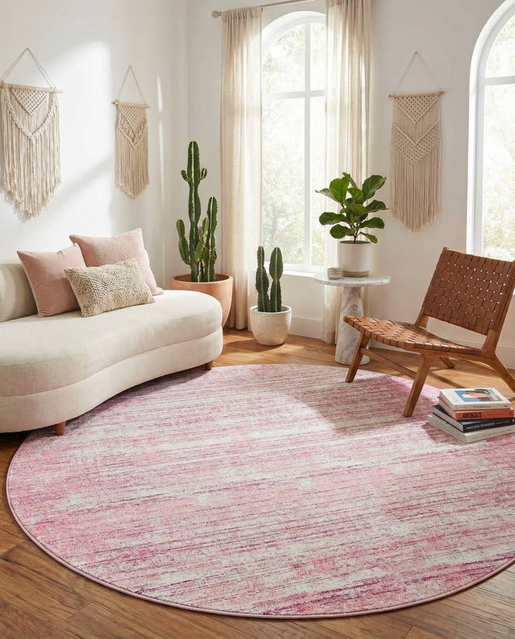 Detailfoto van 240cm x 240cm Uptown Madison Avenue Rond Vloerkleed