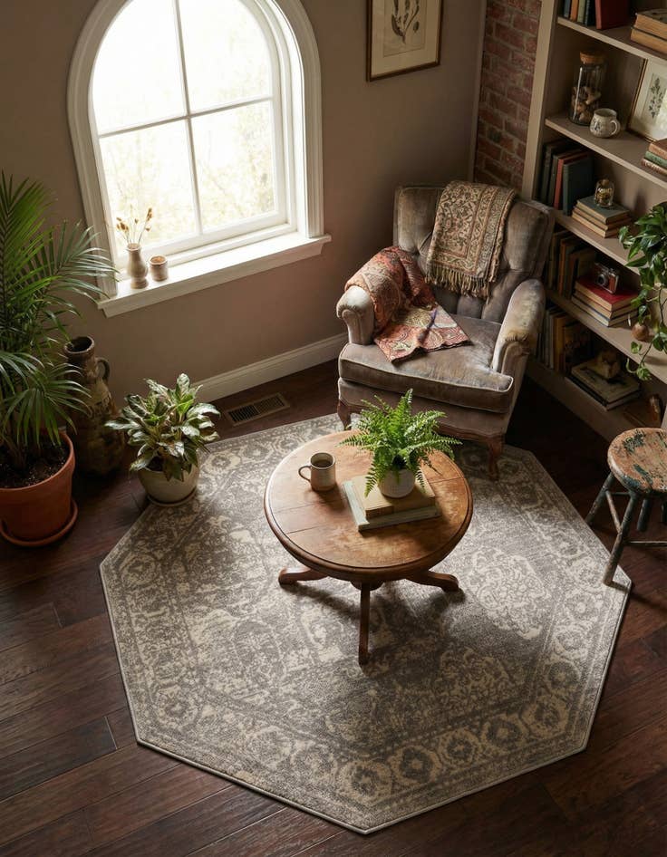 Detail image of 4' x 4' Lola Octagon Rug