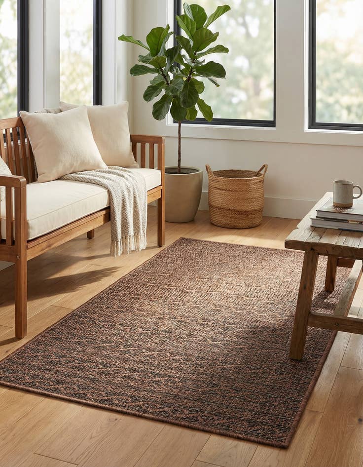 Detail image of 3' 3 x 5' Washable Modern Indoor / Outdoor Rug