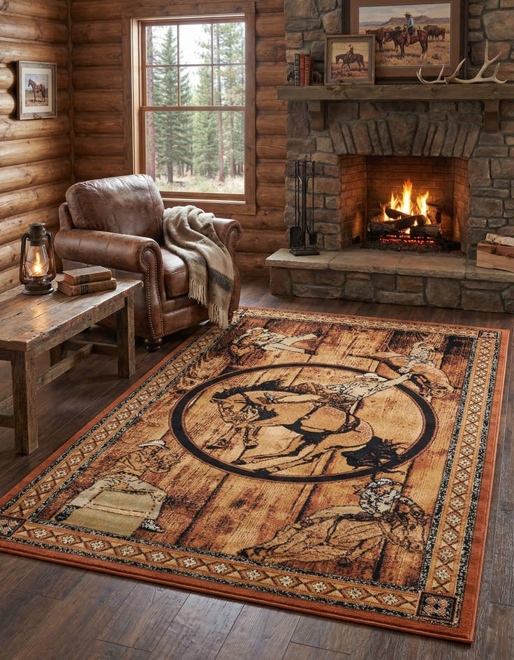 Detail image of 5' 3 x 8' Pioneer Rug