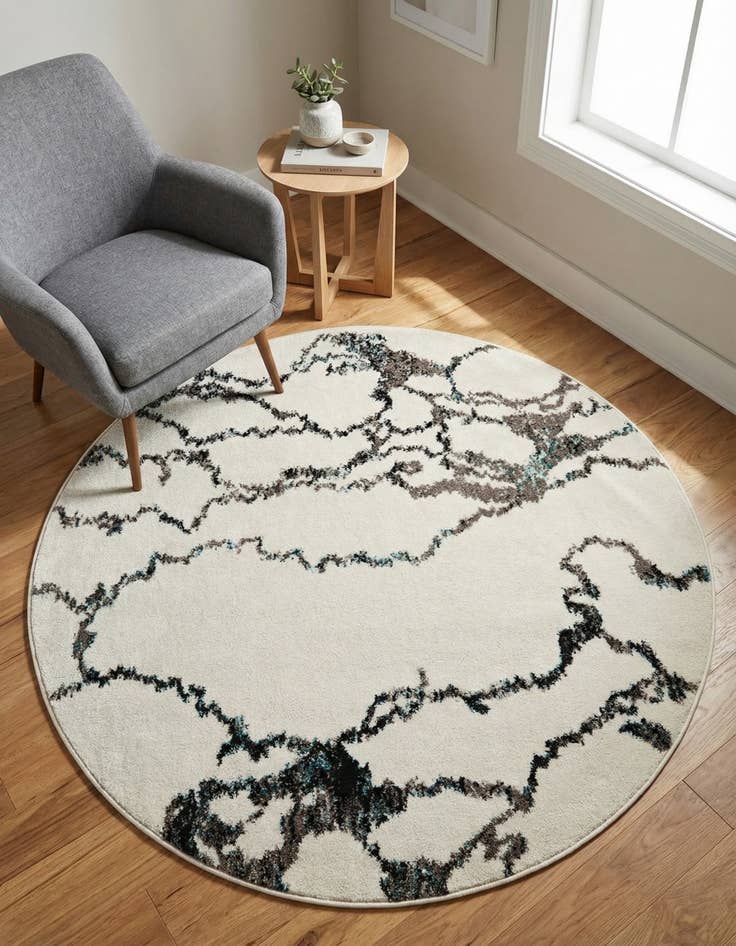 Detail image of 5' 3 x 5' 3 Carrington Round Rug