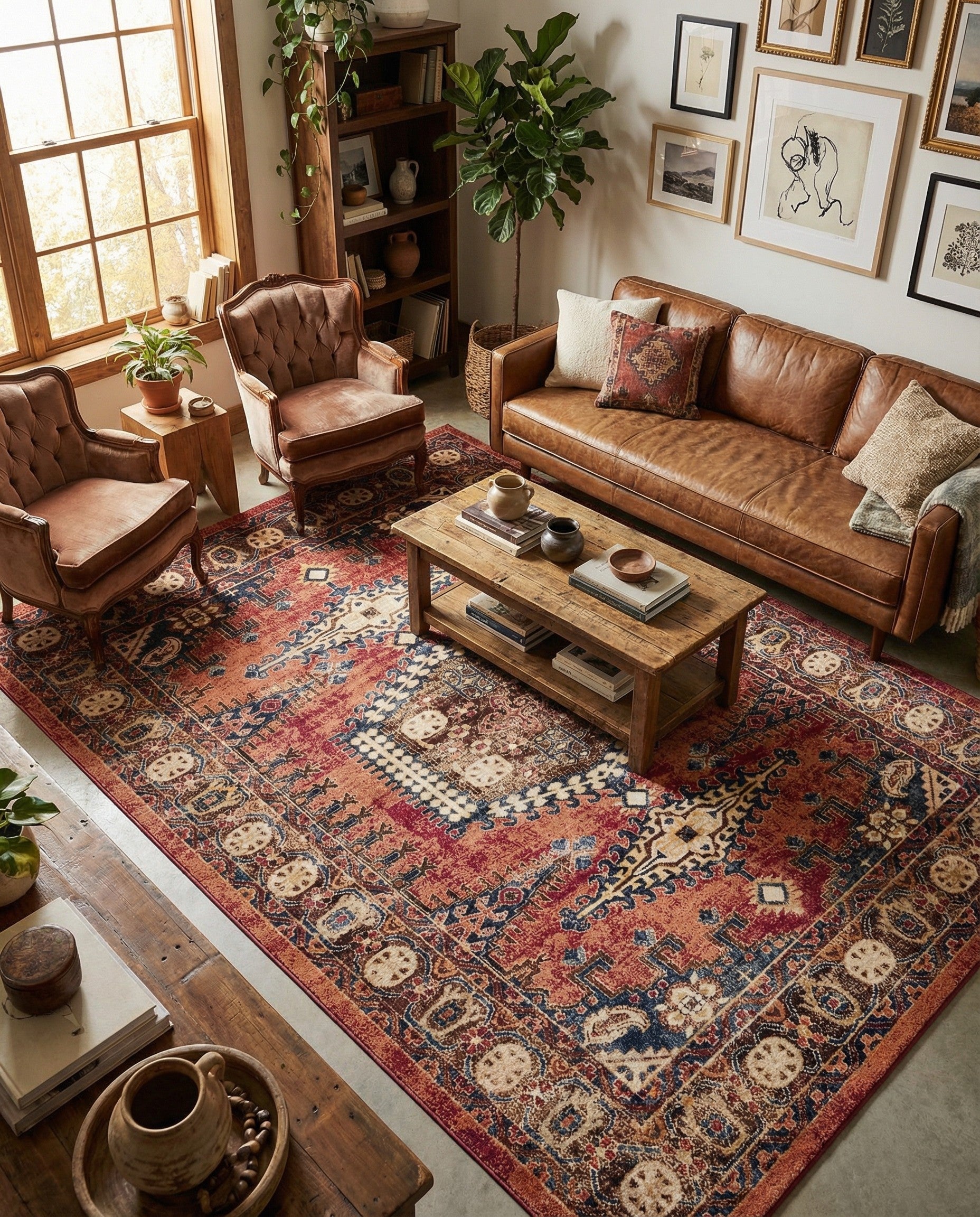 Terracotta 9' x 12' 2 Eden Rug | Rugs.com