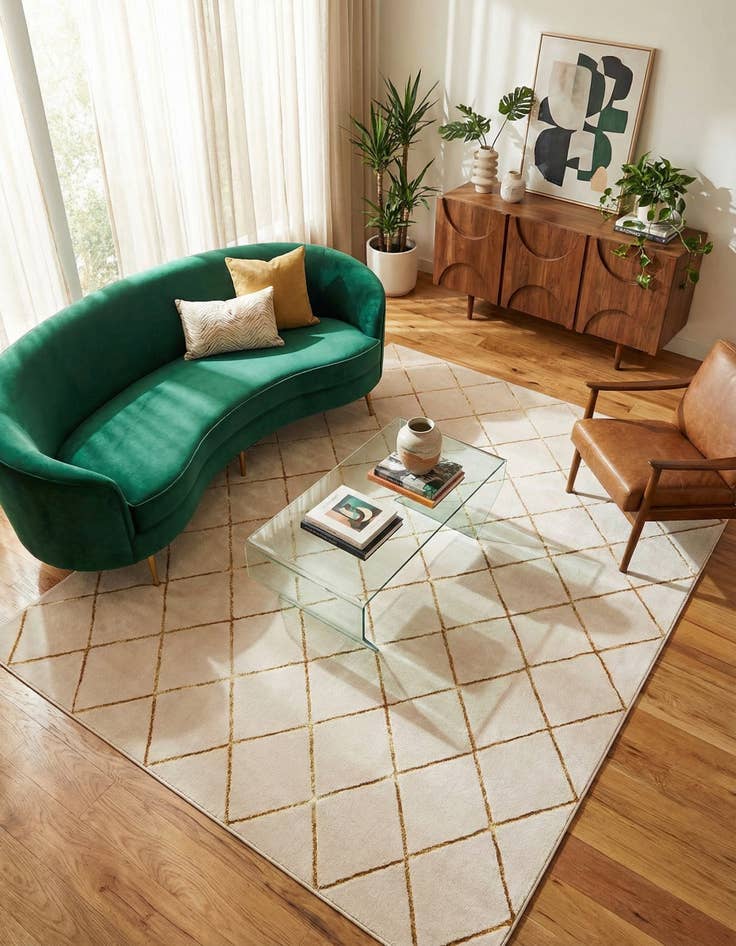 Detail image of 7' 10 x 10' Vogue Geo Rug