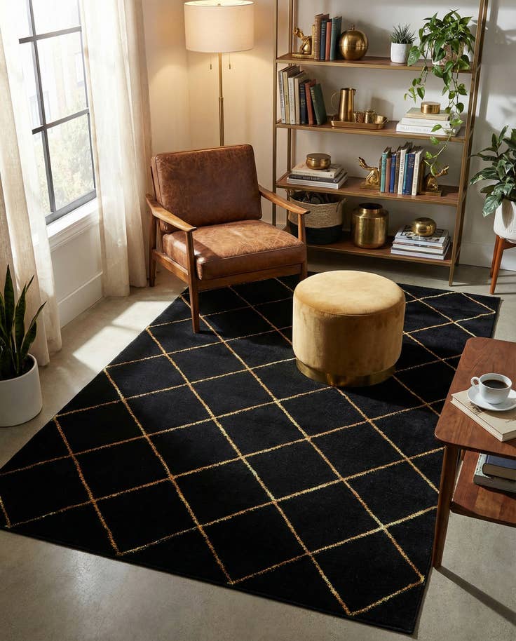 Detail image of 4' x 6' Vogue Geo Rug