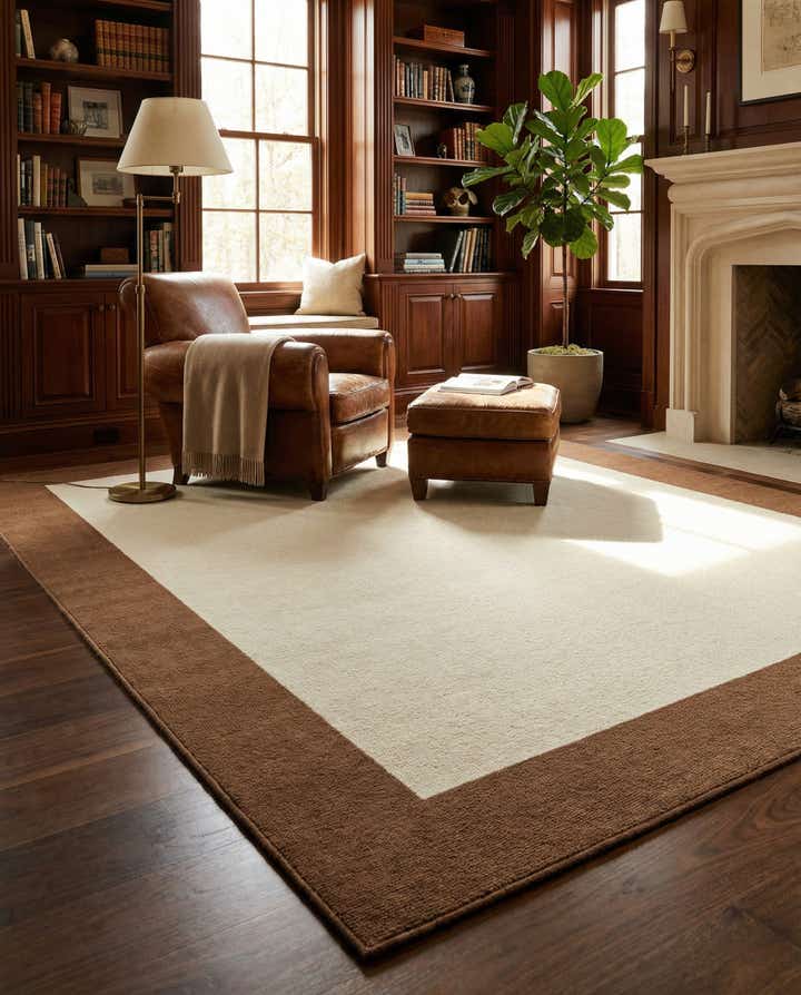 7' 10 x 10' Jill Zarin Border Wool Rug