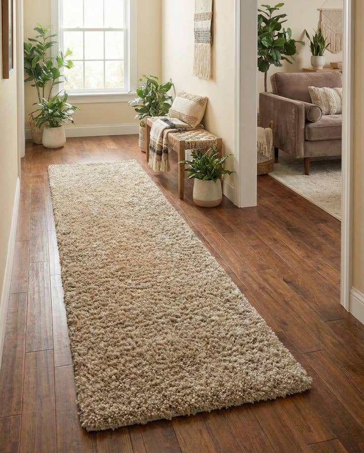 Detail image of 2' 7 x 13' Zermatt Shag Runner Rug