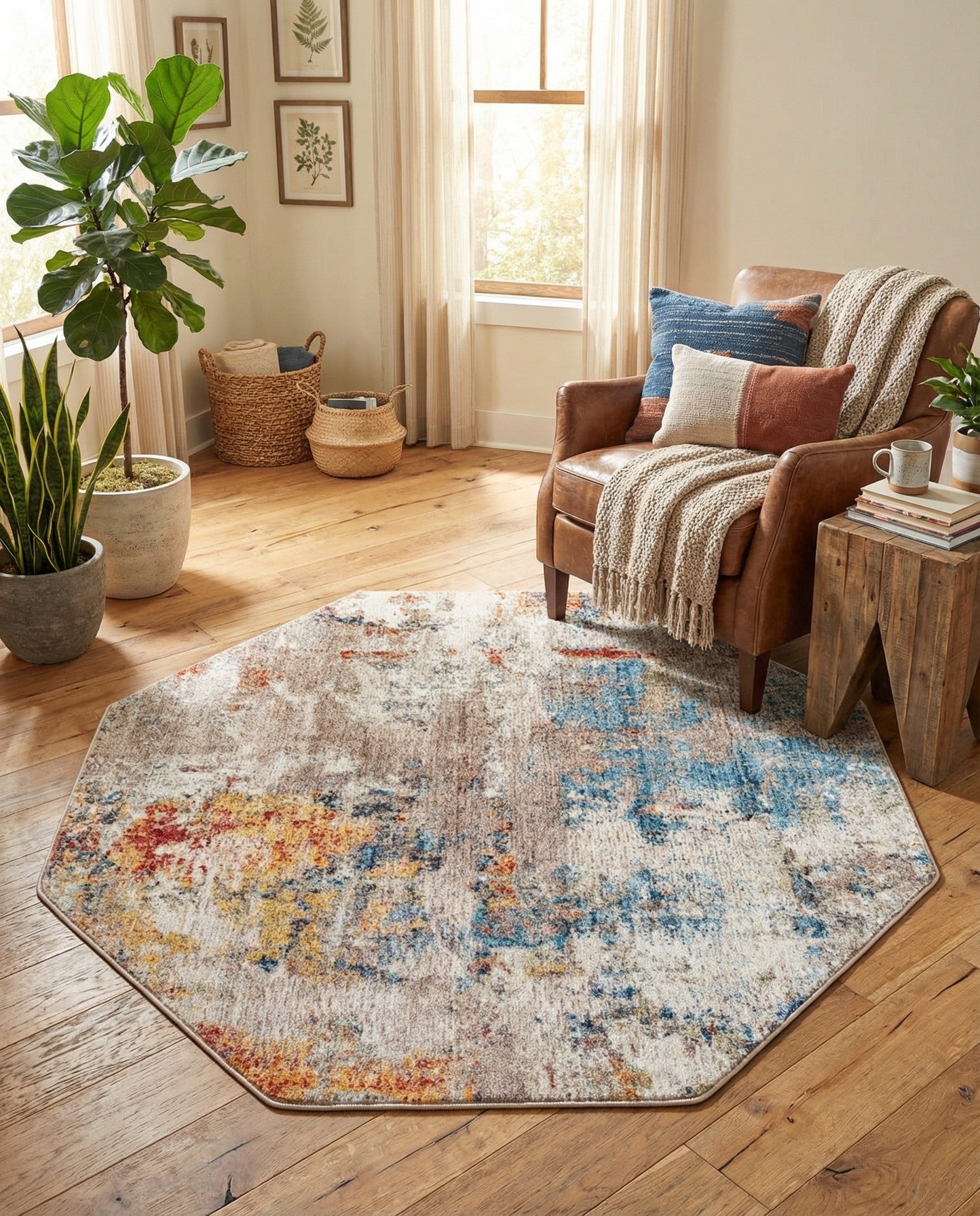 5' x 5' Prism Octagon Rug