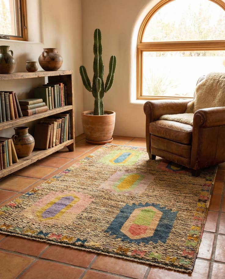 Detail image of 3' 3 x 5' 6 Hand Knotted Balouch Wool Rug