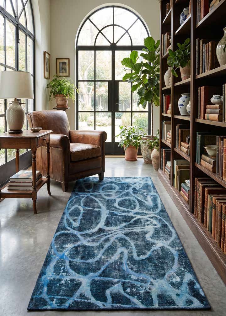 4' 6 x 7' 6 Hand Knotted Ultra Vintage Persian Wool Runner Rug