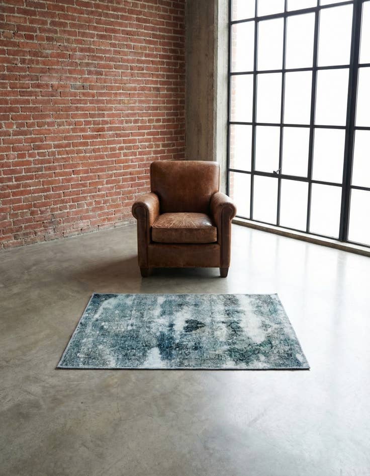 Detail image of 3' x 4' 7 Hand Knotted Ultra Vintage Persian Wool Rug