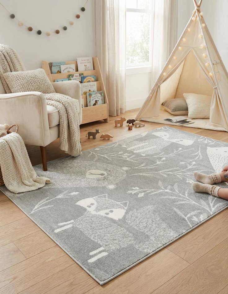 Detail image of 6' x 9' Whimsy Kids Rug