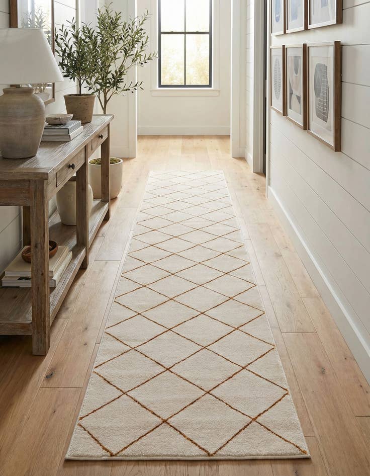 Detail image of  2' 7 x 12' Vogue Geo Runner Rug