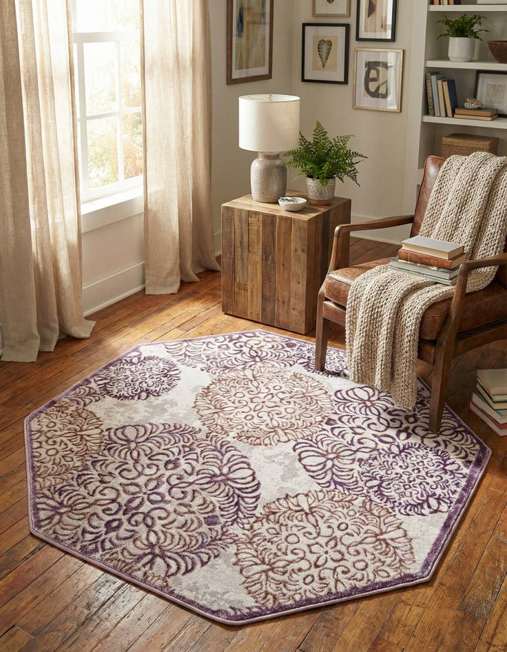 Detail image of 4' x 4' Chesterfield Octagon Rug