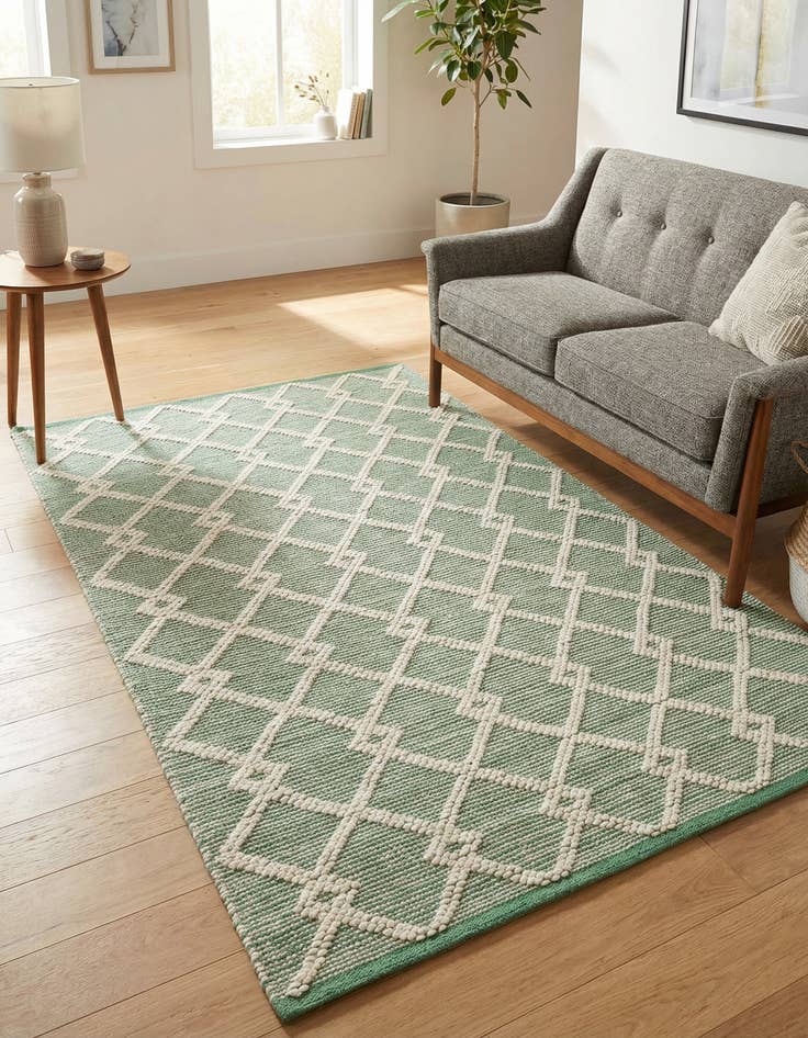 Detail image of 4' 1 x 6' 1  Hand Knotted Jill Zarin Dorset Rug