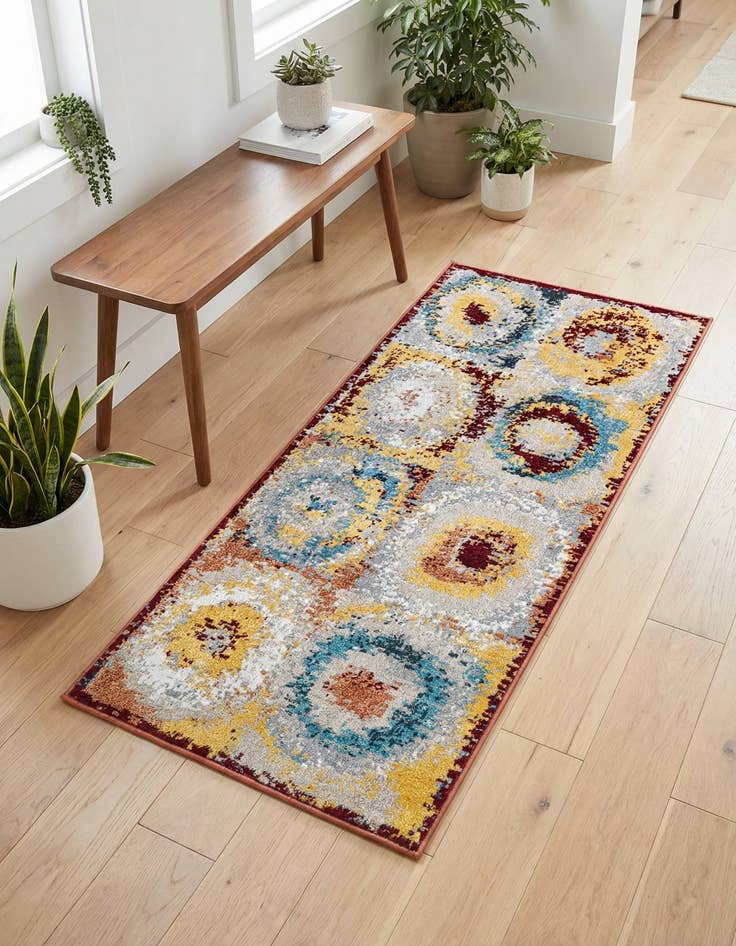 Detail image of 2' x 4' 1 Kamala Washable Runner Rug